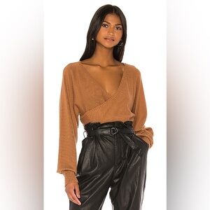 Camila Coelho Nina Sweater in Brown - M - Revolve